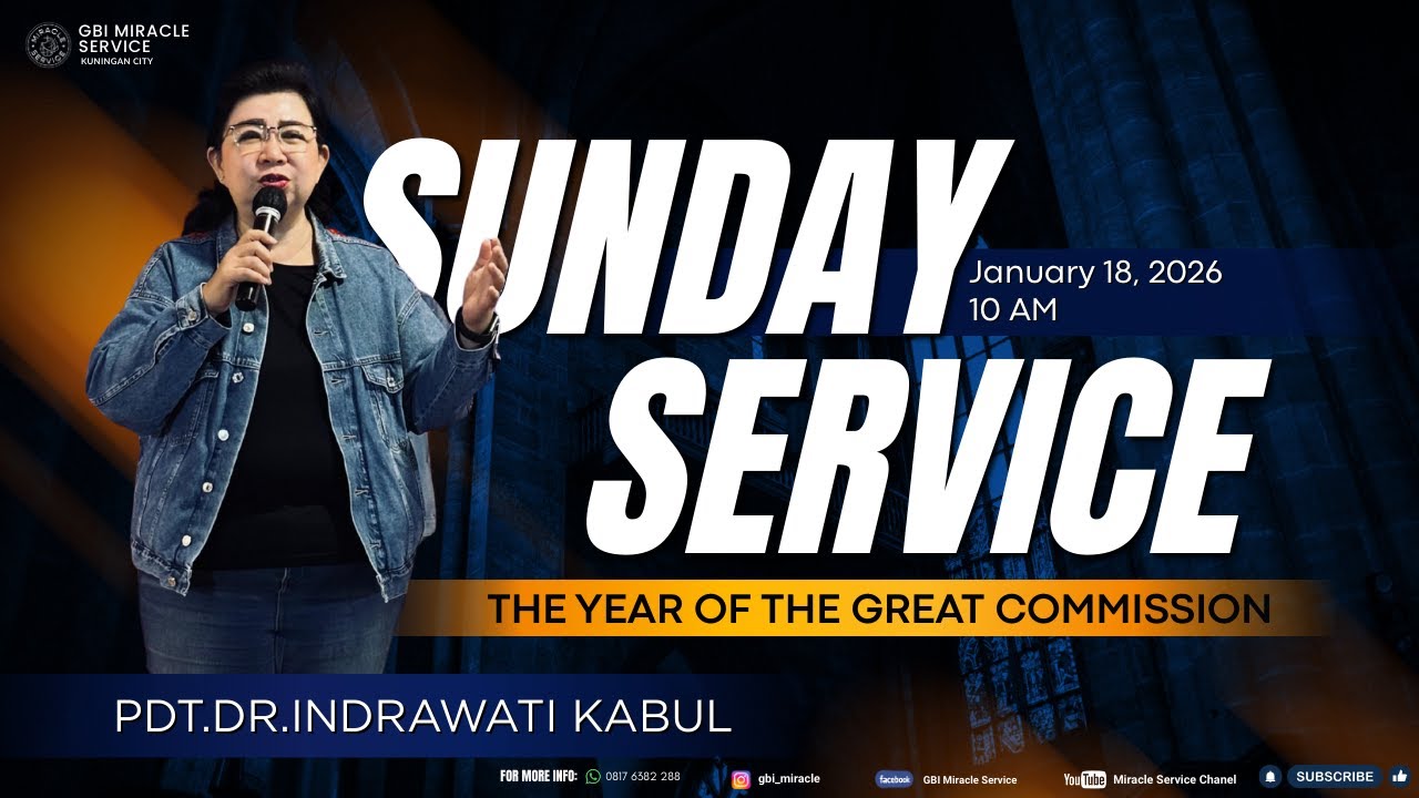 SUNDAY SERVICE- 18/01/26 (10 AM)  - Pdt.Dr.Indrawati Kabul