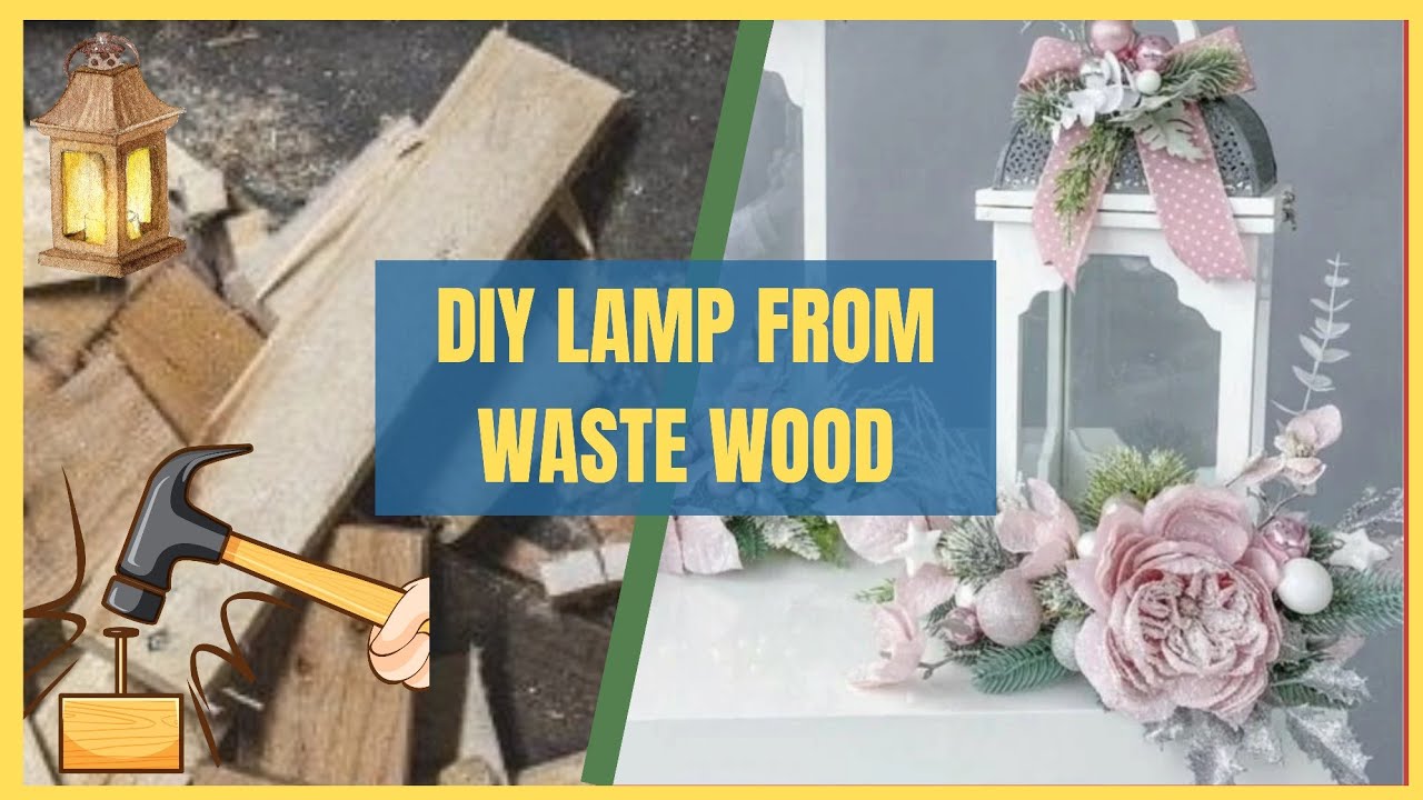 DIY Floral Lantern from woods|  Christmas new year decorations - Artificial Floral Arrangement