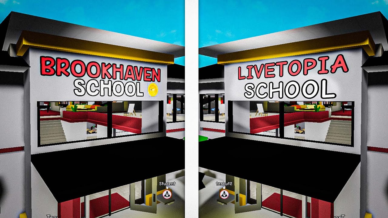 ОДИНАКОВЫЕ места в Брукхейвен РП и в Лайвтопия РП Роблокс! C Брайсом в Brookhaven и Livetopia Roblox