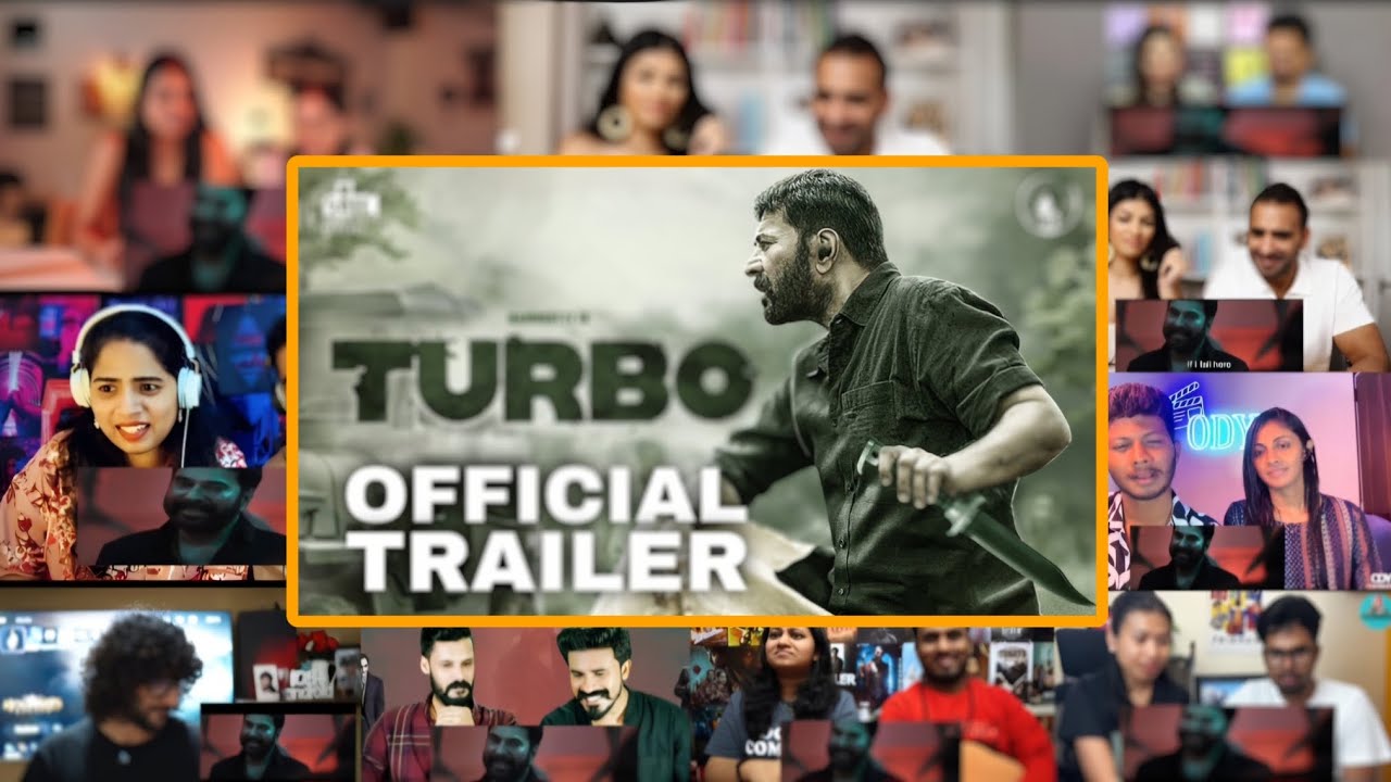 Turbo trailer reactions | Turbo trailer reaction Mashup | Mammootty | Anjana | Sunil | Kabir | Bindu