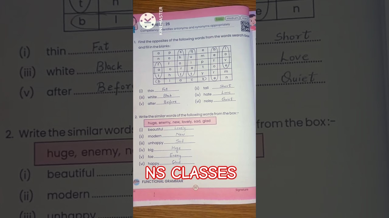 Class 8 English worksheet 25 (2023-24)। Prakhar new workbook English worksheet 25