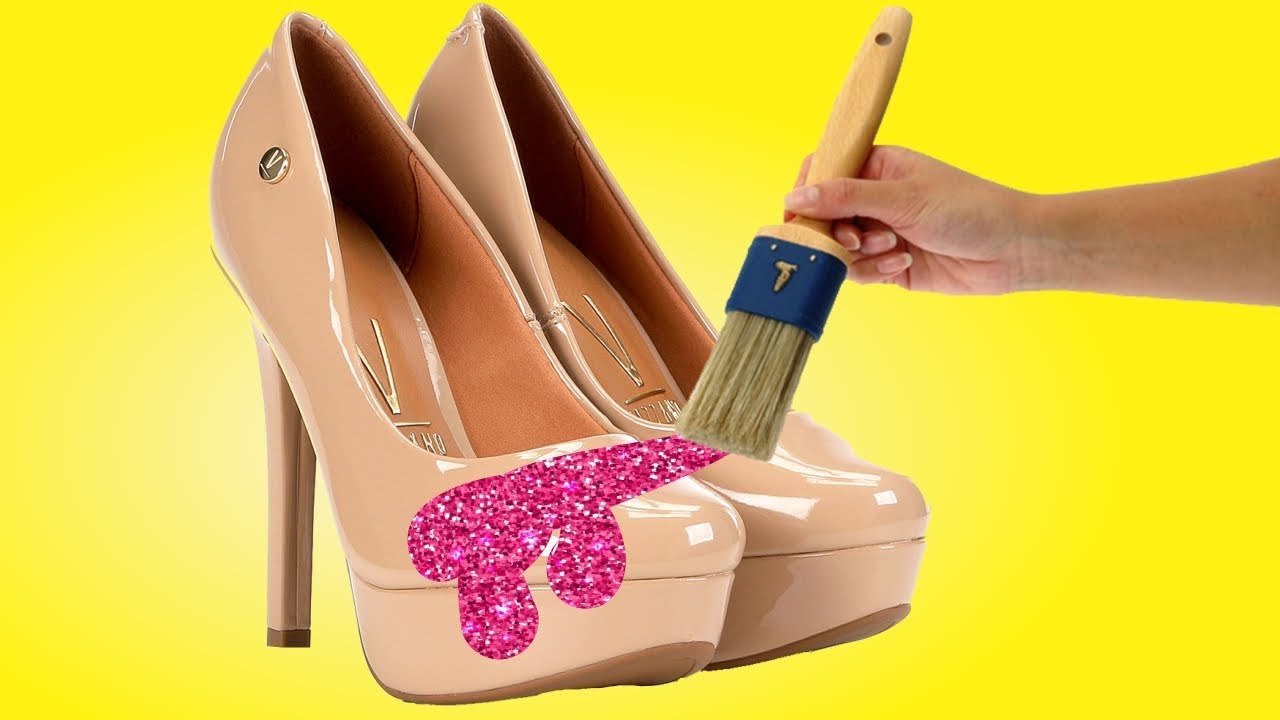 TRANSFORMAÇÃO INCRÍVEL DE SAPATO VELHO EM NOVO | SAPATO COM GLITTER | IDER ALVES