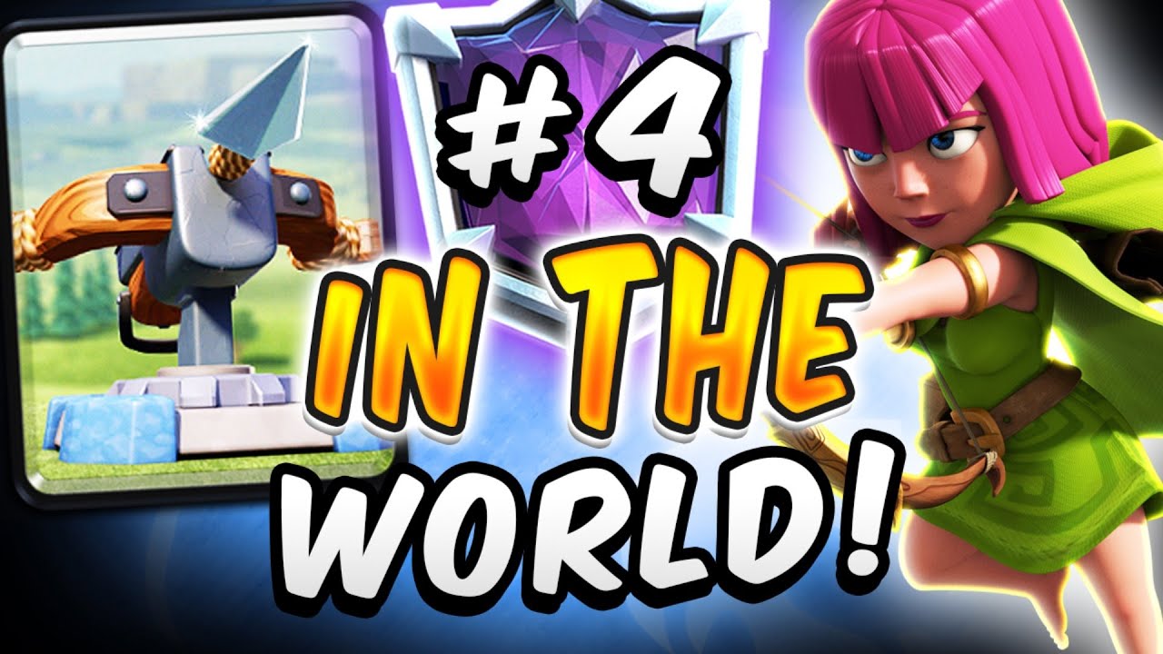 #4 IN THE WORLD! DOMINATING w/ 2.9 XBOW DECK! — Clash Royale