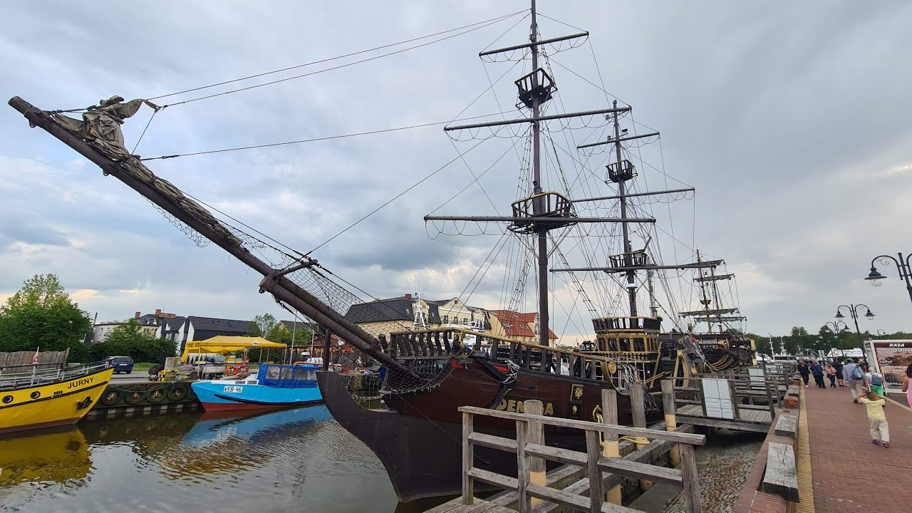 Kleiner Spaziergang in Leba Woiwodschaft Pommern in Polen