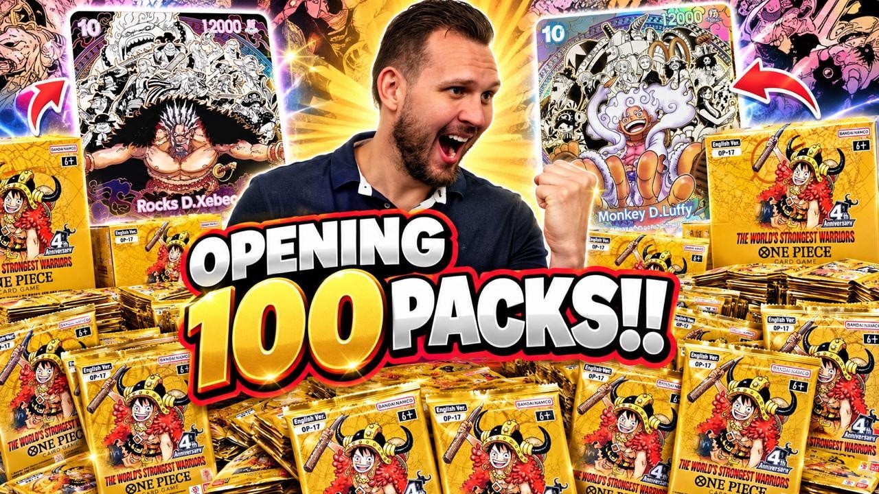 I Opened 100 PACKS of OP-17 The World&rsquo;s Strongest Warriors! | One Piece TCG