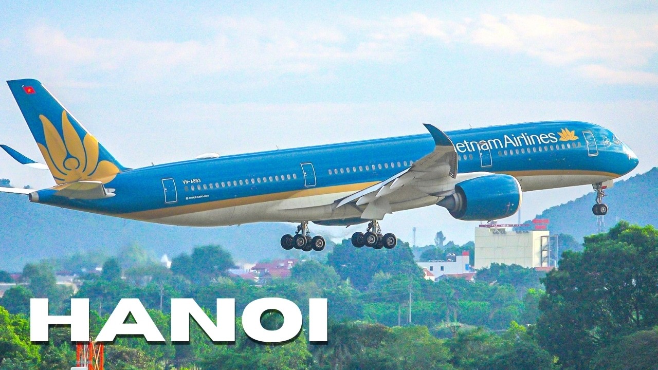 🇻🇳✈️ SCENIC LANDINGS IN VIETNAM’S CAPITAL! 20 Minutes at Hanoi Noi Bai Airport (HAN/VVNB)