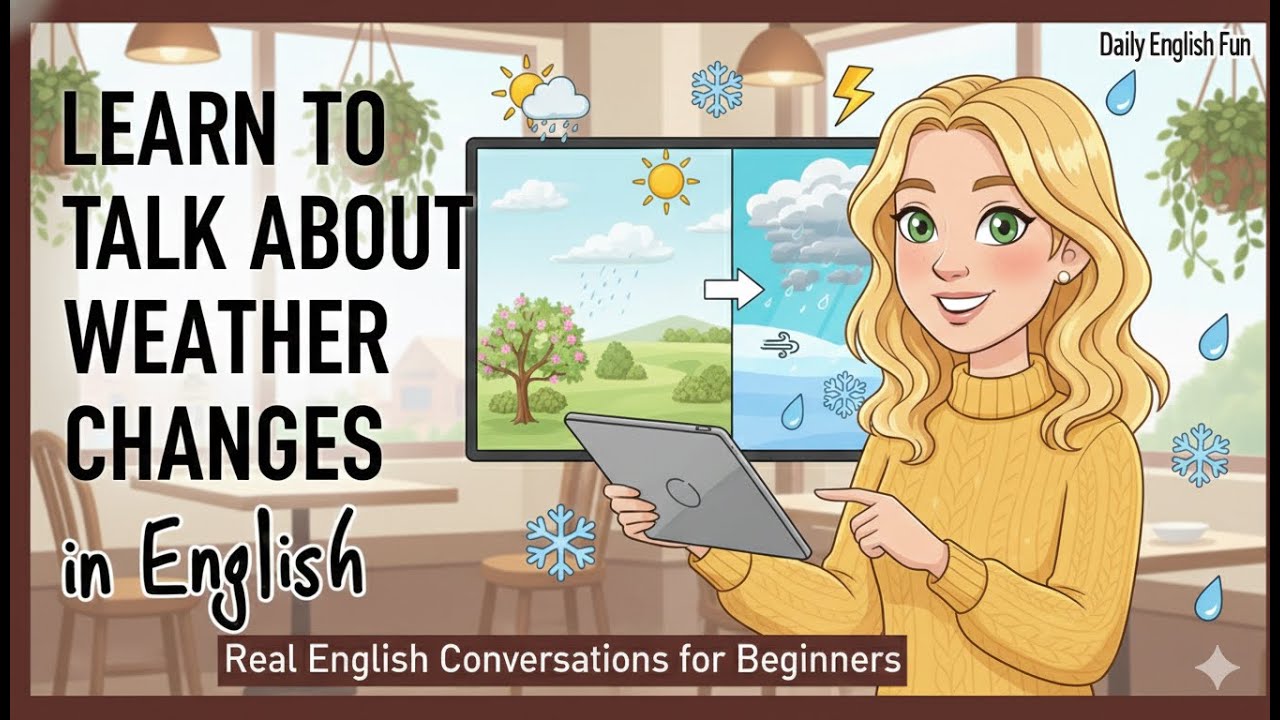 Learn to Talk About Weather Changes 🌦️🔄 | Real English Conversations for Beginners