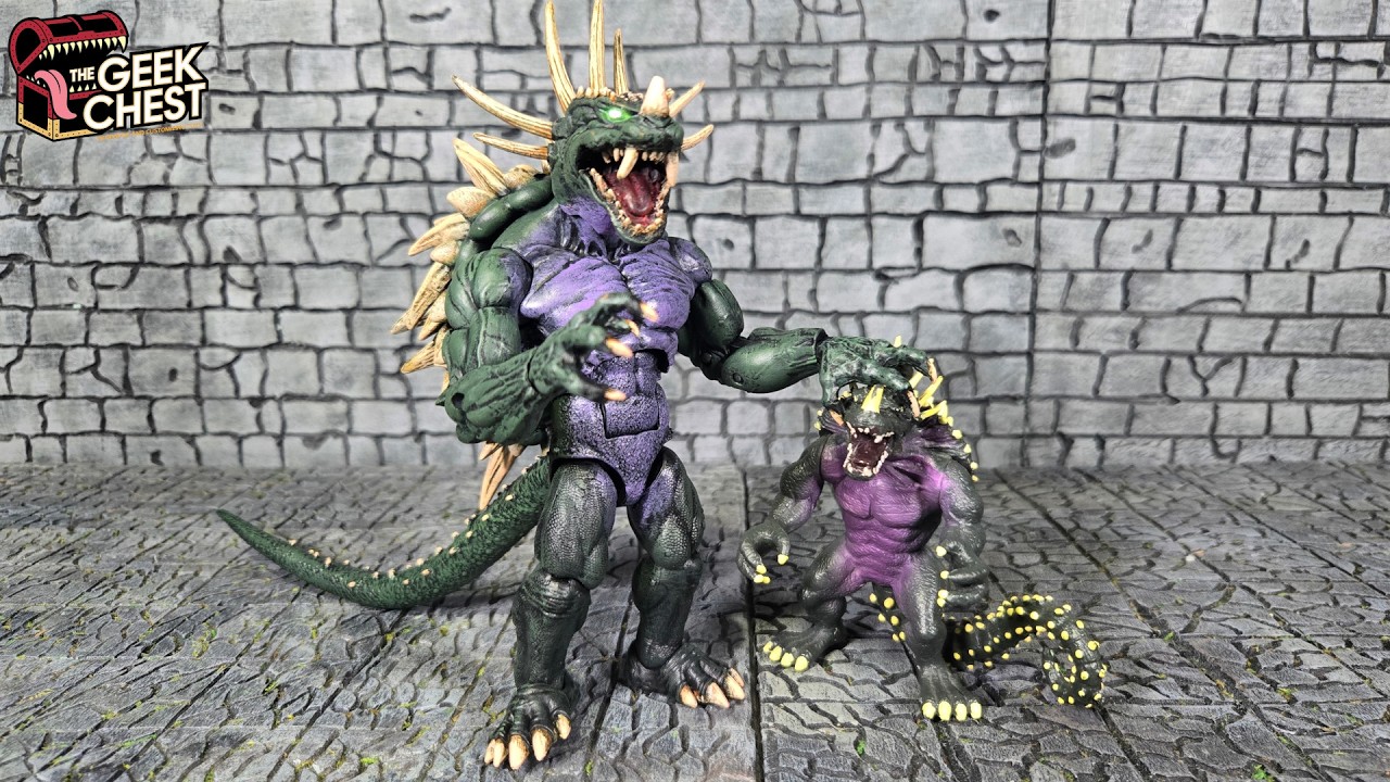 Custom Trendmasters Inspired Anguirus NECA Action Figure - Stevie's Custom Monstrosities