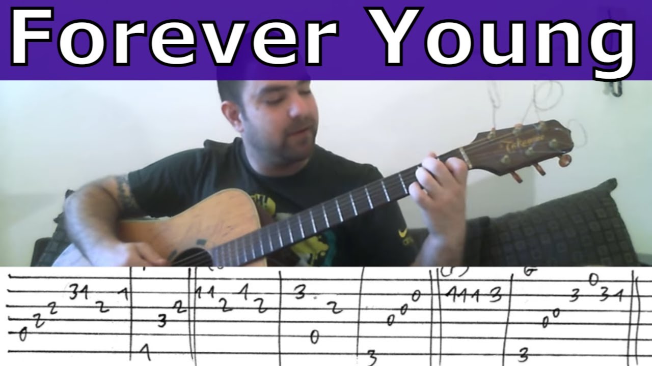 Fingerstyle Tutorial: Forever Young (Alphaville) - Guitar Lesson w/ TAB
