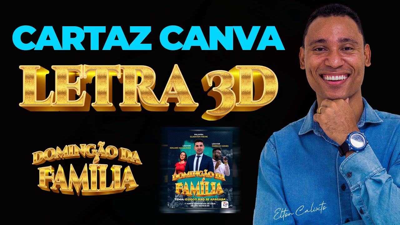 CANVAS - COMO FAZER CARTAZ 3D (MATERIAL INCLUSO)