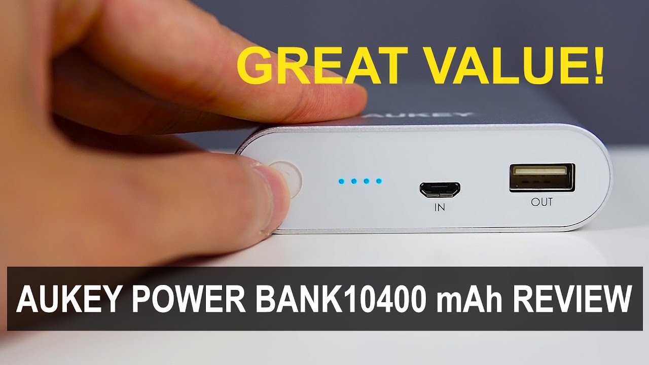 AUKEY Power Bank Portable Battery Charger 10400mAh Unboxing and Review