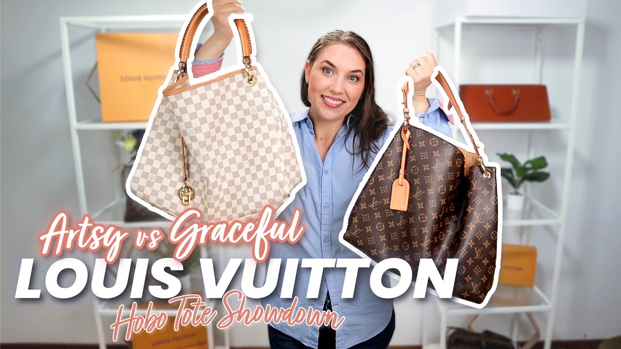 Louis Vuitton Graceful or Artsy? MM Hobo Style Tote Comparison! #louisvuitton #whatsinmybag