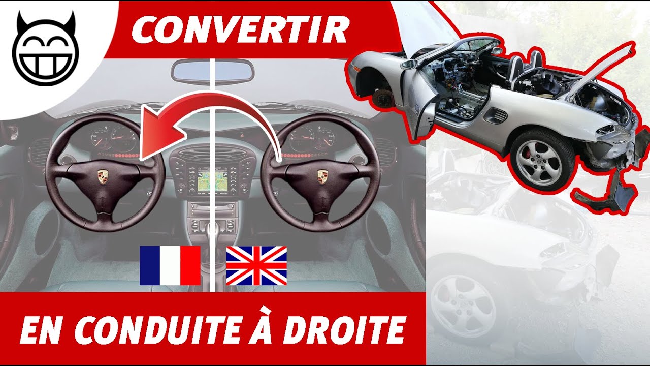 🛠 Comment changer le volant de place (RHD à LHD) d'une Boxster 986  – Tuto