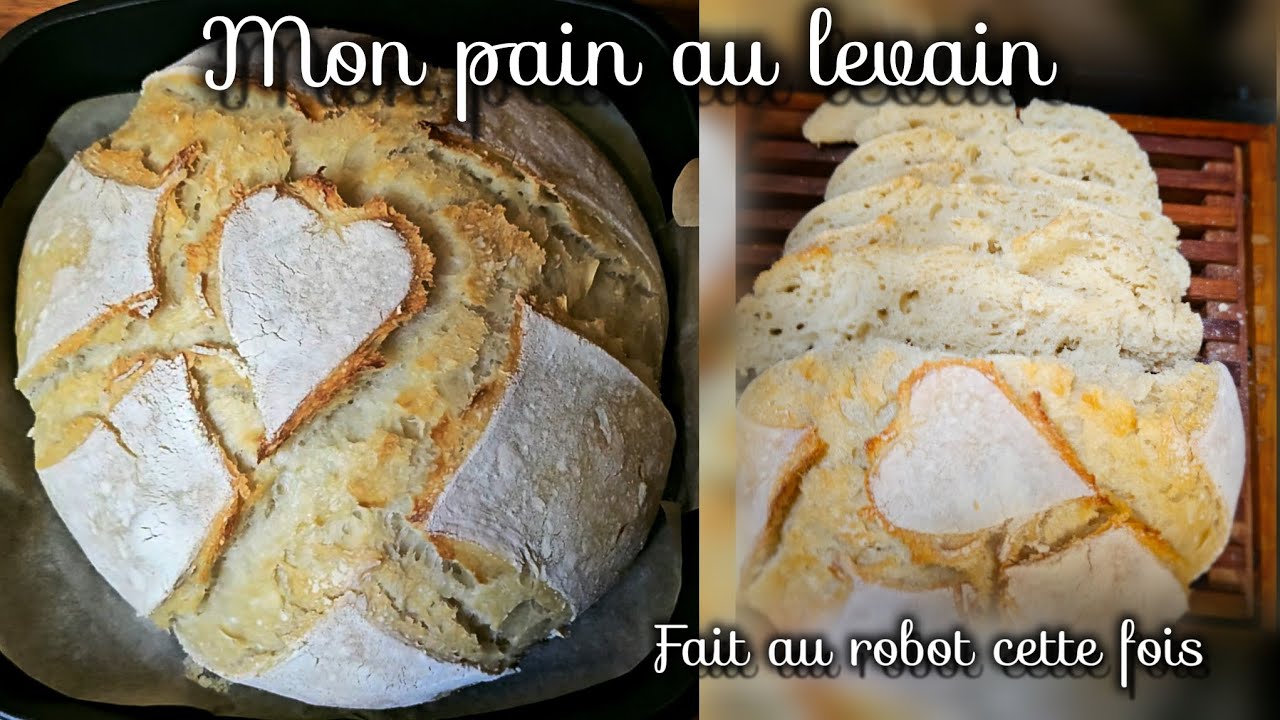 Pain au levain réalisé cette fois au robot