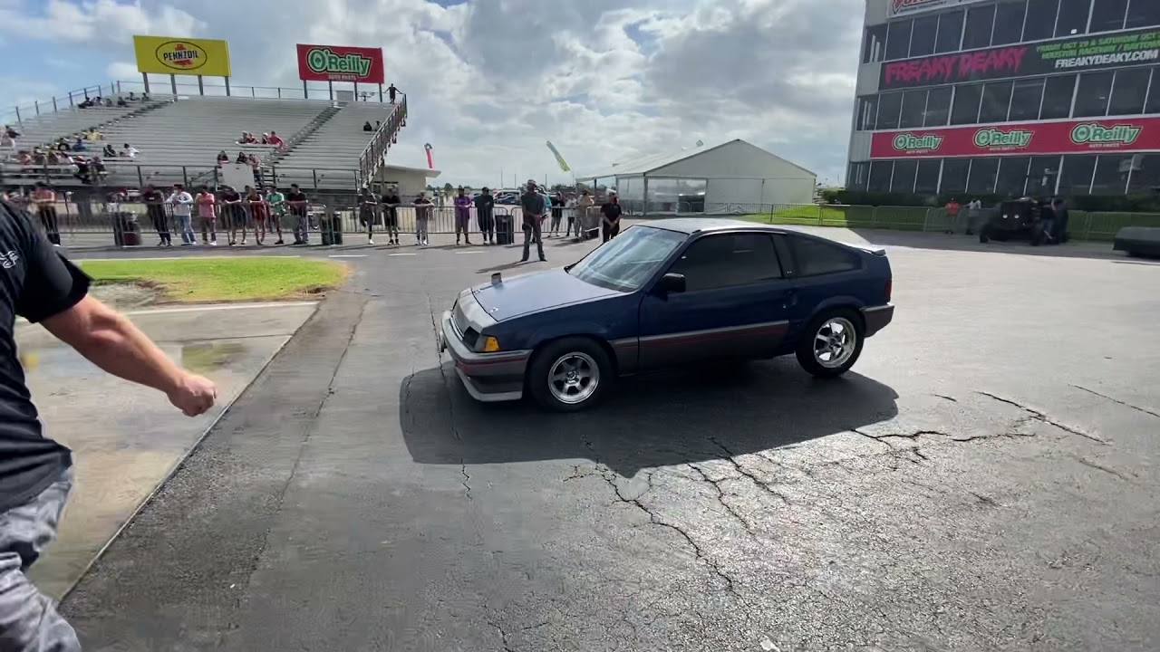 Roy’s first pass in his 1st gen CRX all motor