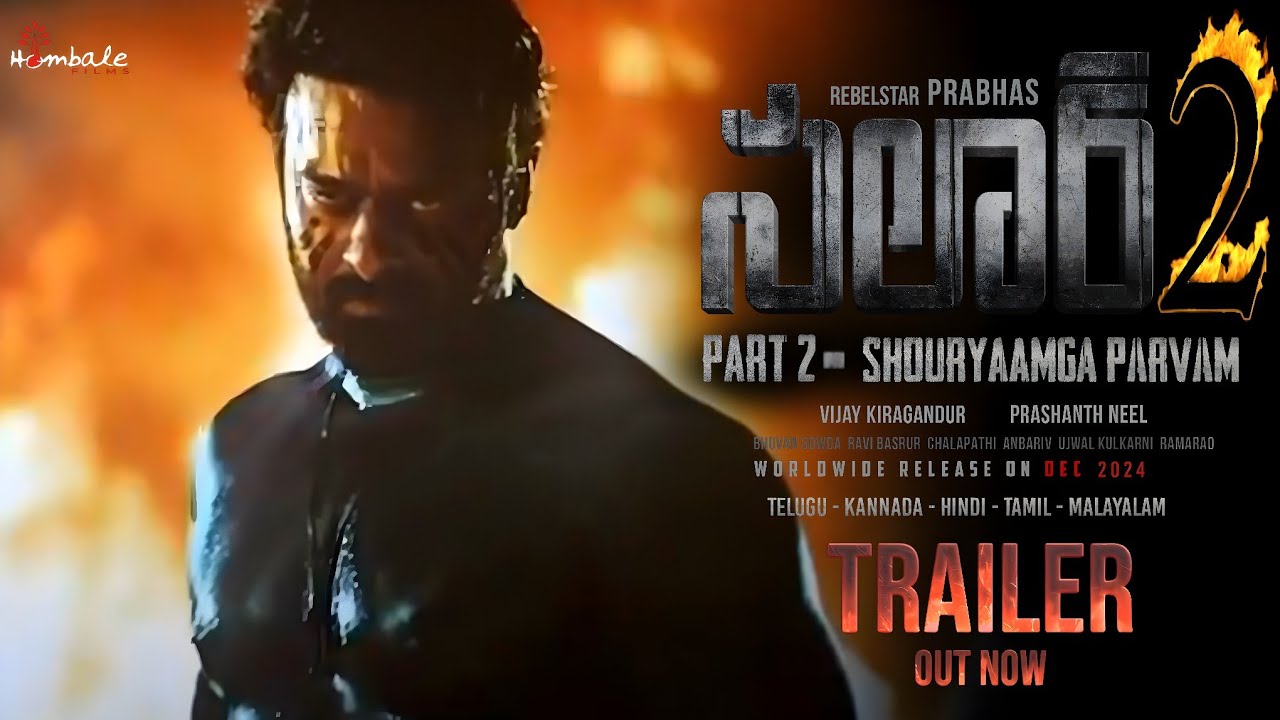 SALAAR PART 2 SHOURYAANGA PARVAM - PRABHAS INTRO FIRST LOOK TEASER |SALAAR 2 OFFICIAL TRAILER|PRABAS
