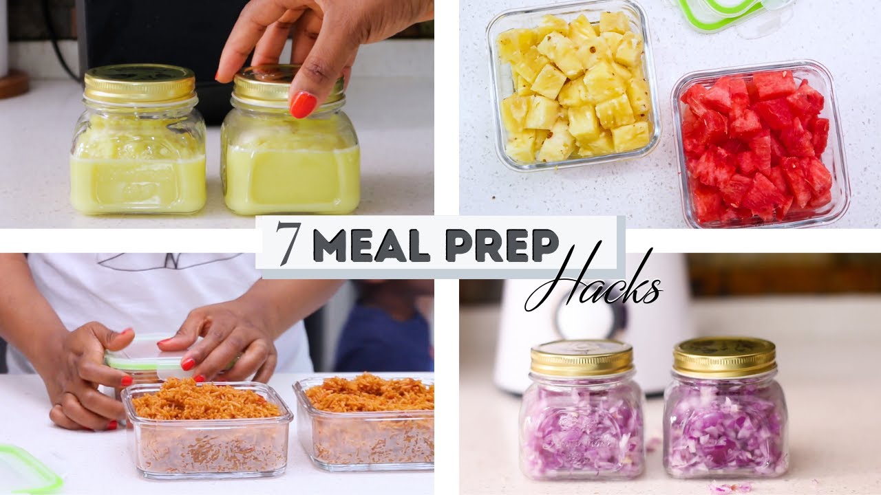 7 SIMPLE MEAL PREP HACKS | MEAL PREPPING FOR BEGINNERS #mealprep