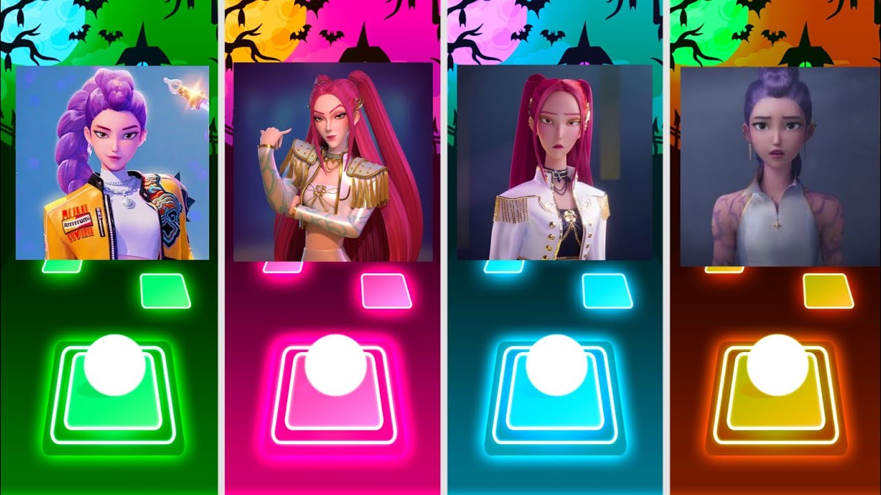 Girls Power 🆚 Neon Dance Battle 🆚 EDM Queen 🆚 Pop Diva | Tiles Hop EDM Rush 💥