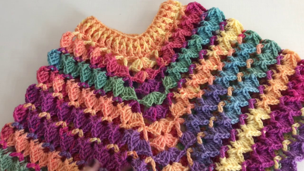 Poncho Croche Batik