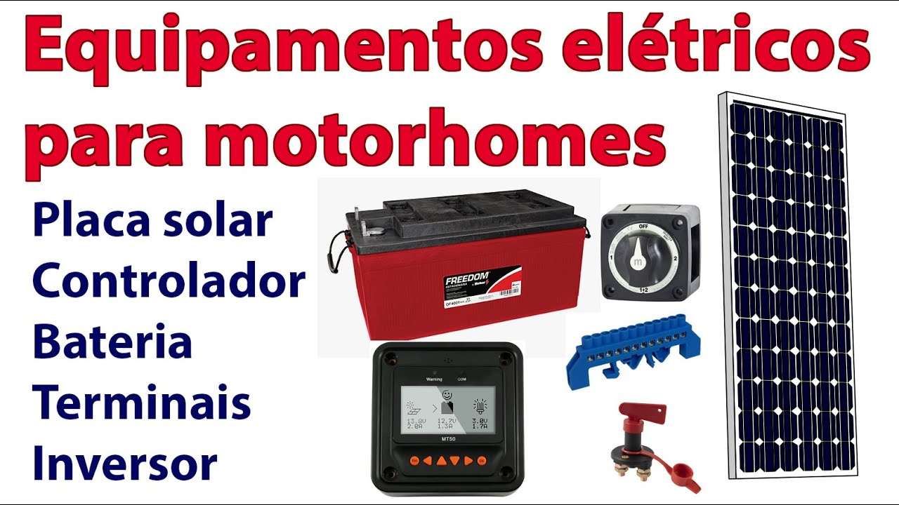 Equipamentos que usei na elétrica do meu Motorhome Sprinter 515