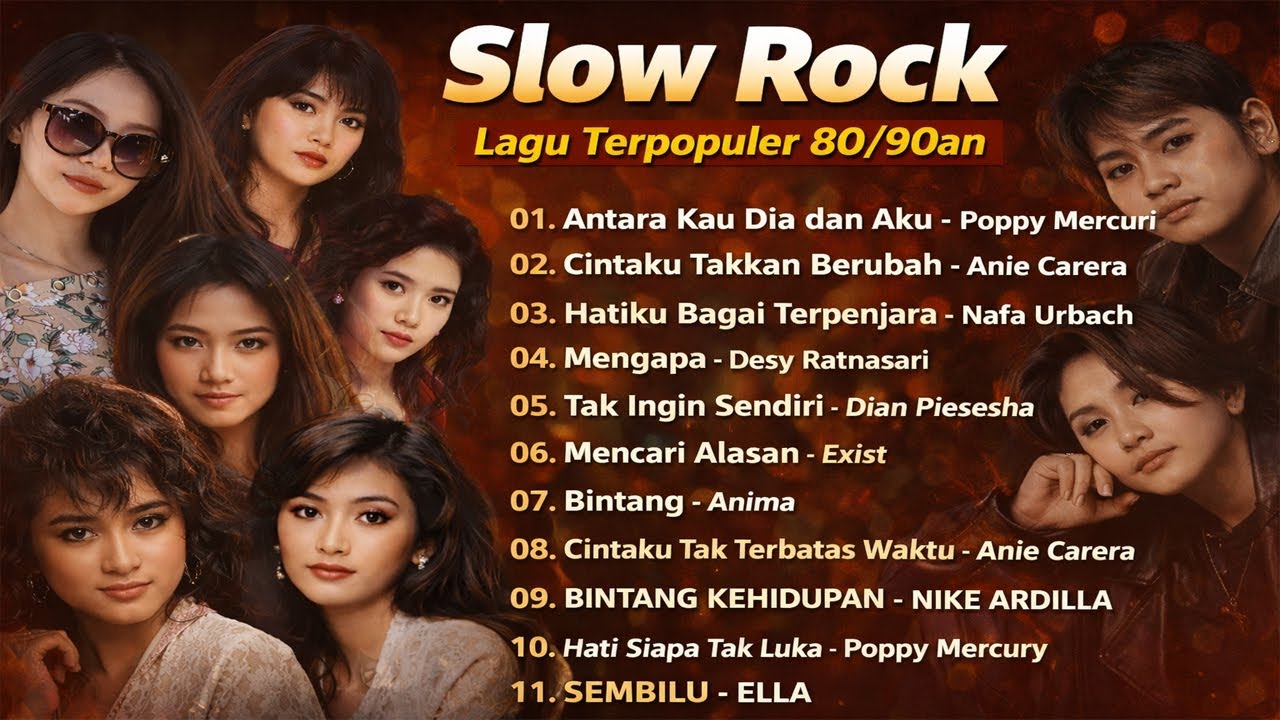 Slow Rock Terpopuler 80/90an | Lagu Galau Legendaris Indonesia Paling Hits
