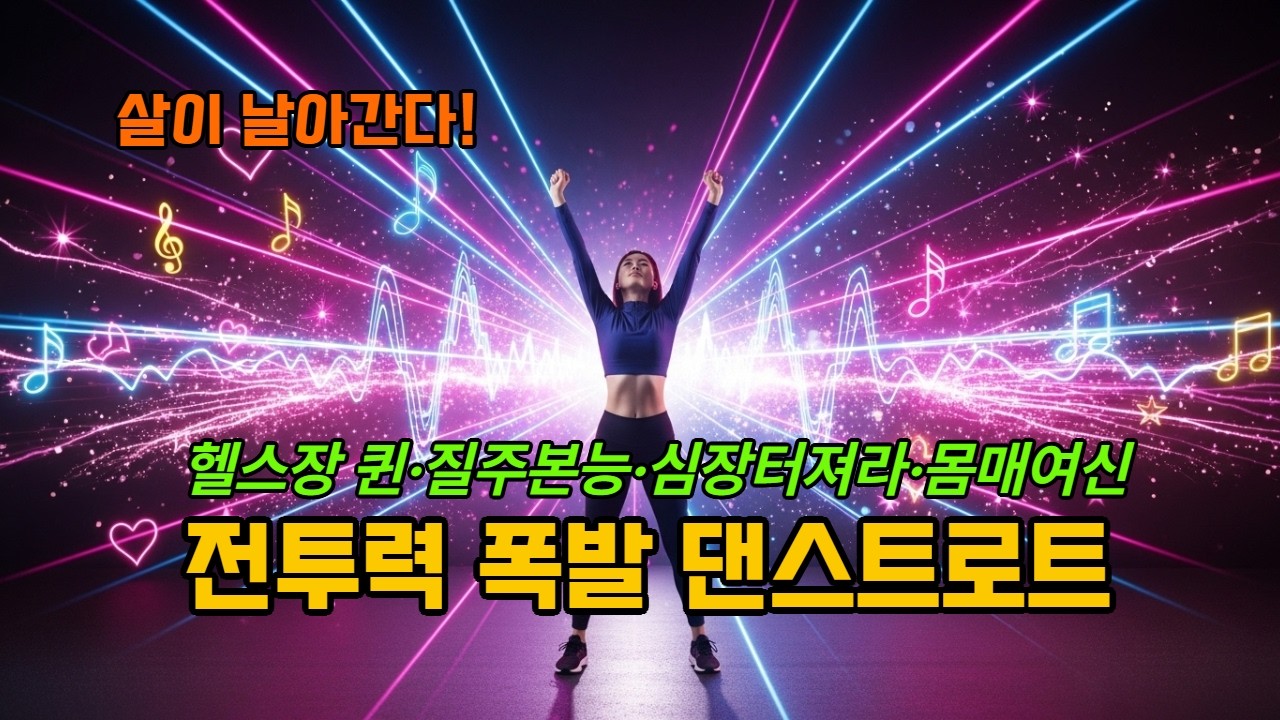 🎧전투력 폭발 댄스트로트 몰아듣기 | 헬스장 퀸·질주본능·심장터져라·몸매여신 | 신나는 운동 플레이리스트