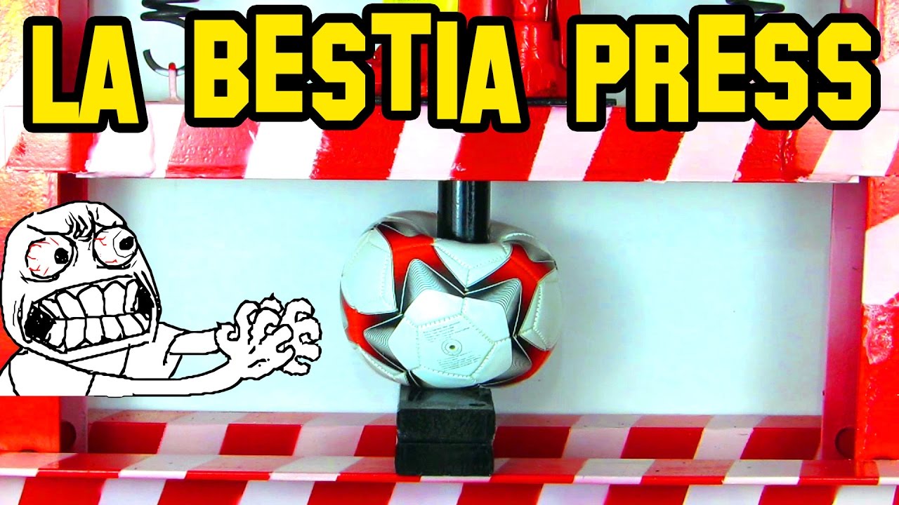 Que Sucede Si Aplastas Pelotas En Una Prensa Hidráulica? La BESTIA PRESS Vs Especial PELOTAS