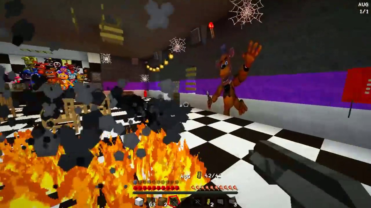 Minecraft HELLO NEIGHBOR VS FNAF   THE NEIGHBOUR HAS FOXYS EYE PATCH   Donut the Dog Minecraft