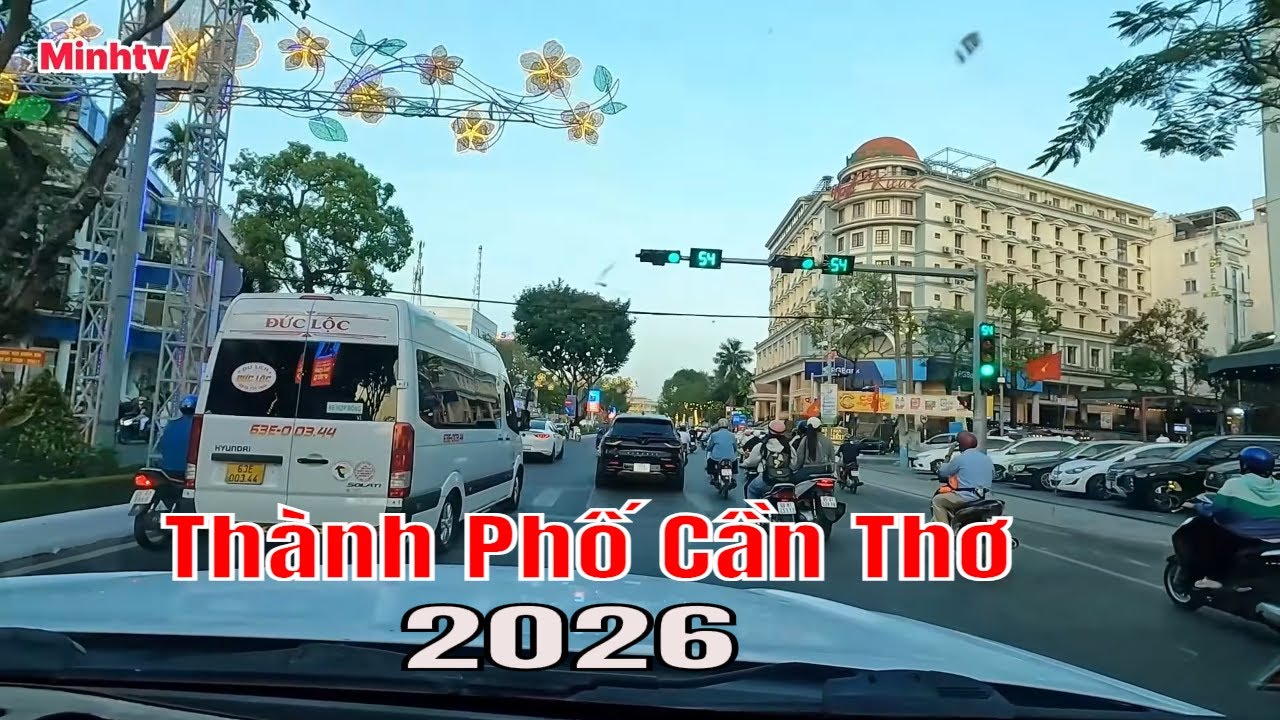 Thành Phố Cần Thơ Chiều Cận Tết Bính Ngọ 2026  Dạo Phố, Không Khí Tết Miền Tây .