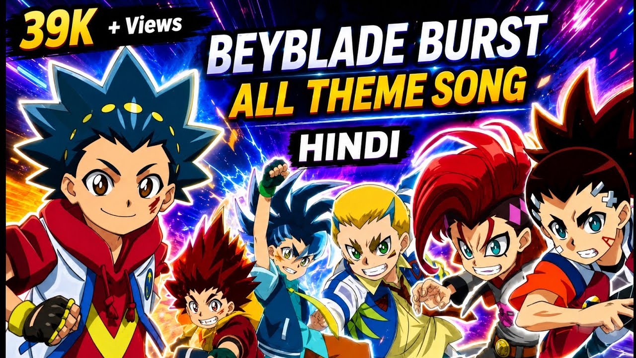 Beyblade Burst All Theme Songs in Hindi | Link in the description | by Pok&eacute;Viwer 