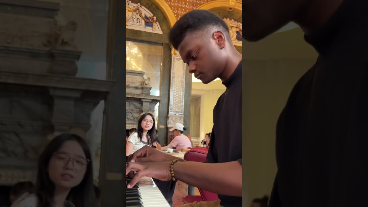 this girl was sat all alone so i decided to play her my composition
