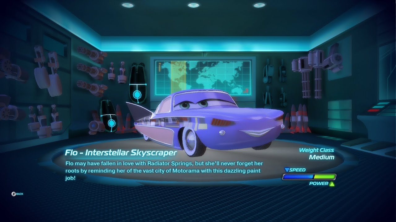 Cars 2 PC - Flo - Interstellar Skyscraper Gameplay