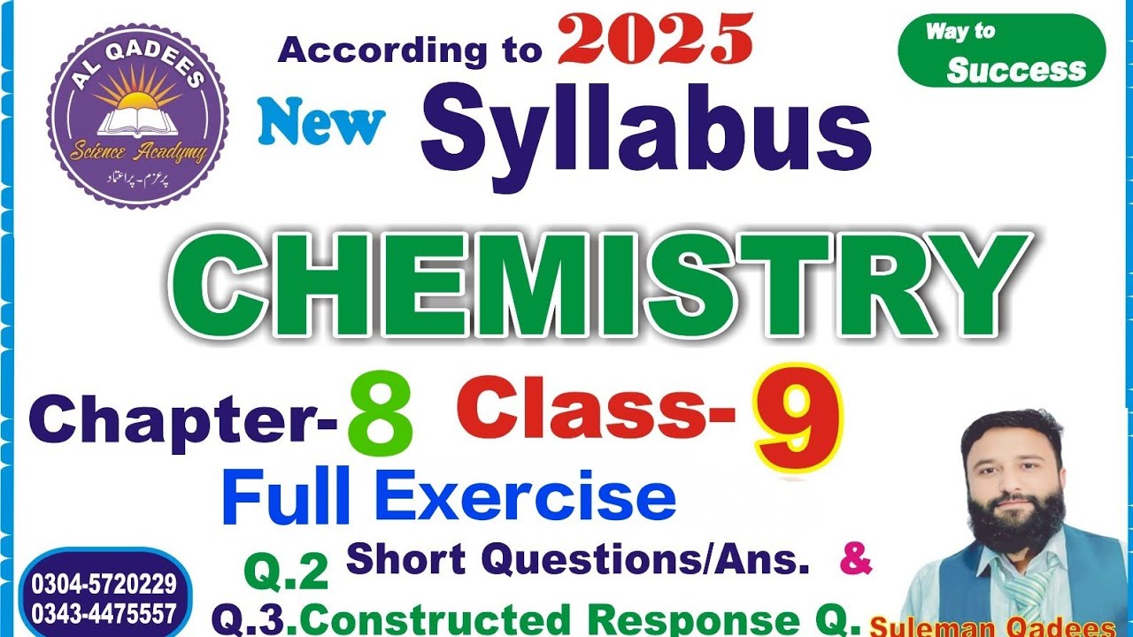 Ch.8 |Periodic Table and Periodicity| Chemistry  CLASS-9 |Full Exercise| Short Q/A  |New Syllabus|