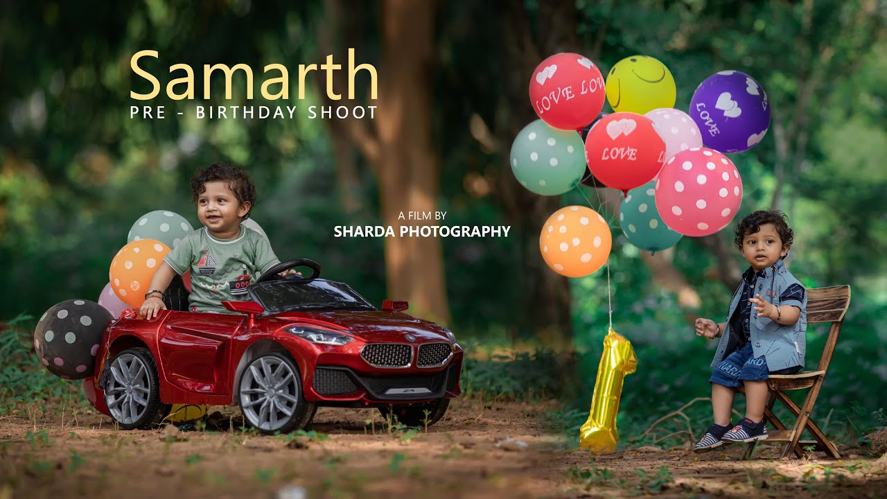 Pre birthday Shoot for baby boy-Samarth's 1st Birthday Shoot | Cake Smash | BTS | Sharda Photography