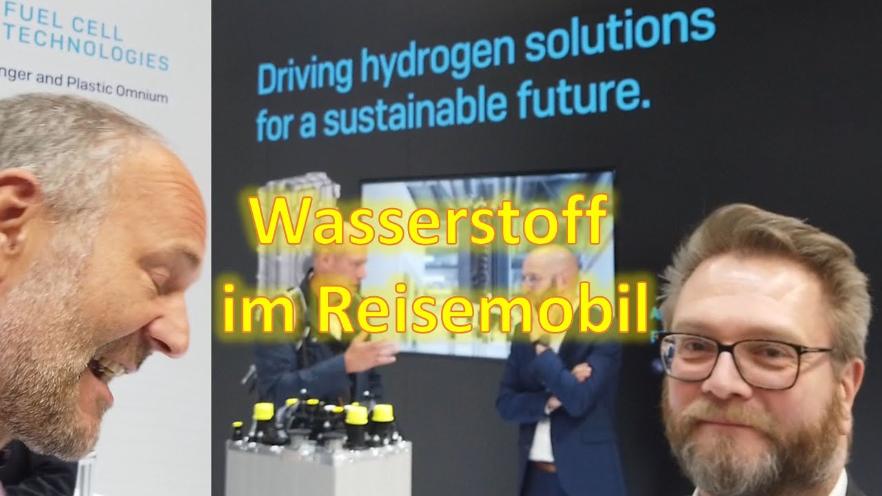 Wasserstofftechnik im Reisemobil - Dr. Scherer (EKPO) erl&auml;utert den Vergleich zu Batterieelektrik