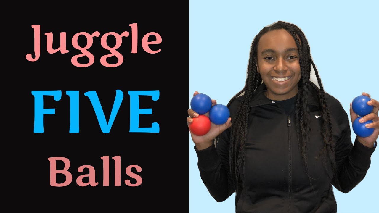 how to bounce juggle FIVE BALLS | lift bounce cascade | advanced juggling tutorial
