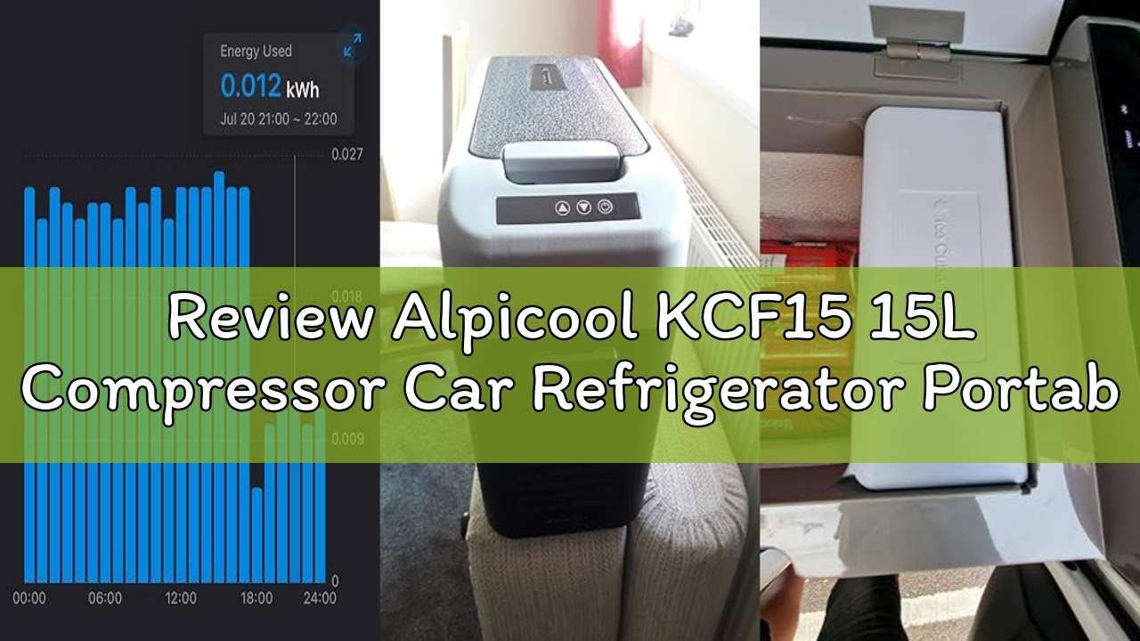 Review Alpicool KCF15 15L Compressor Car Refrigerator Portable Freezer for Cars, Trucks, Compact Cam