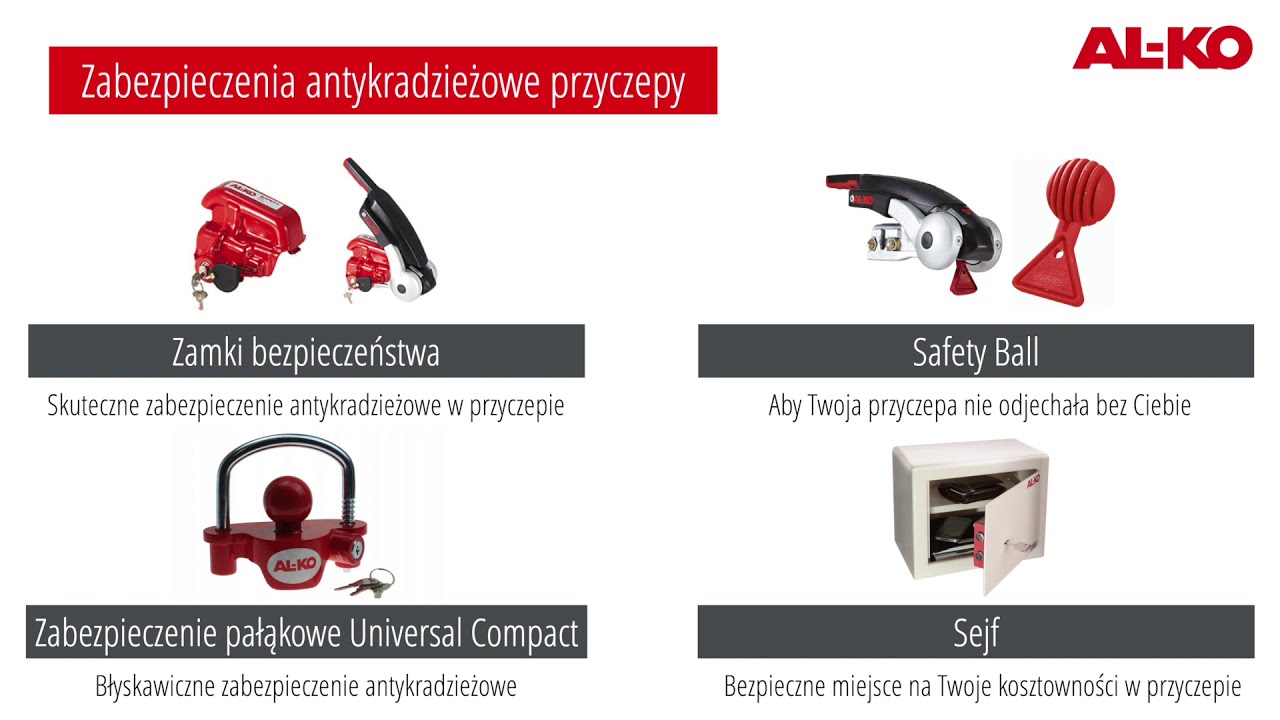 AL-KO - zabezpieczenia antykradzieżowe przyczepy