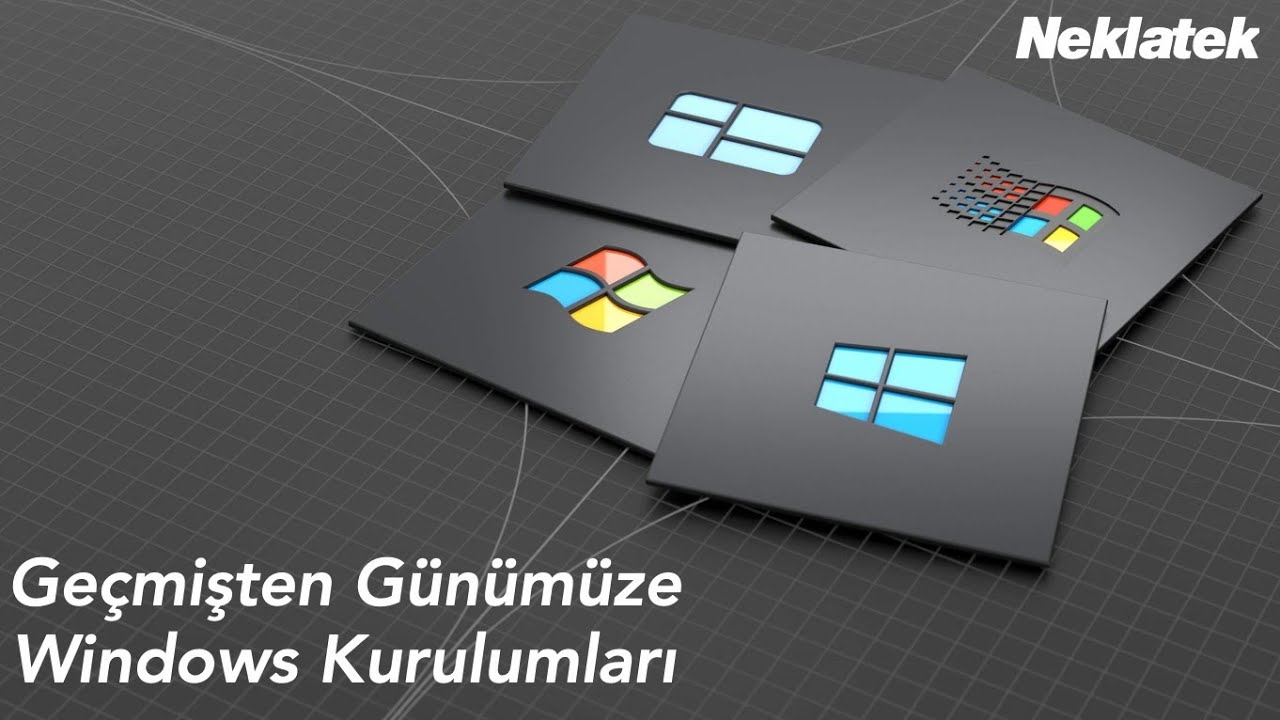 Windows 1.0'dan Windows 10'a Windows Kur Ekranları