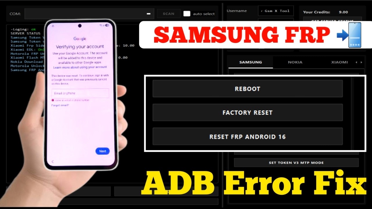 Samsung Android 16 FRP Unlock Free Tool 2026 | One Click FRP Bypass (MTP Mode)