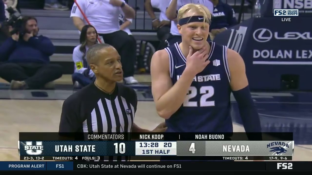 NCAAB 2026 Utah State at Nevada 