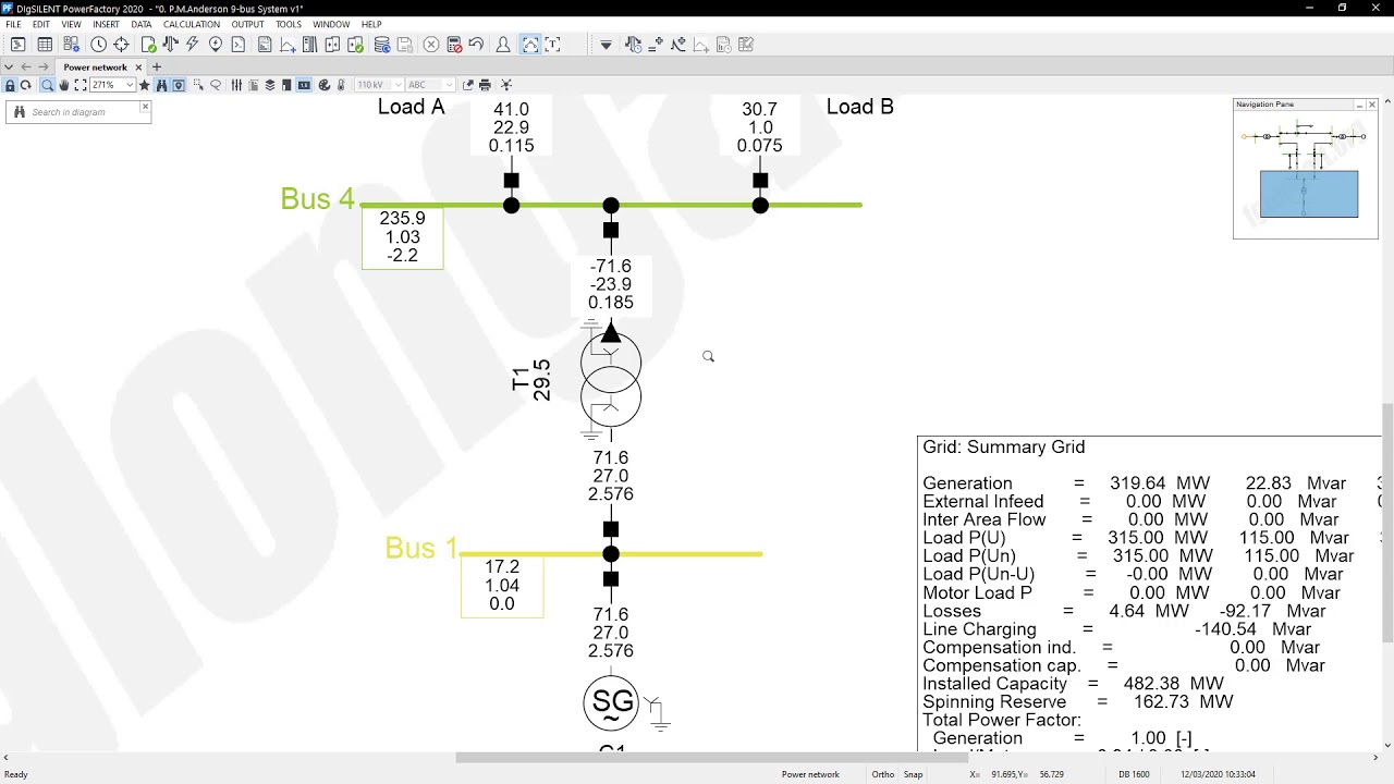 Tap Changer, Shunt capacitive compensation, bars plot in static studies using PowerFactory