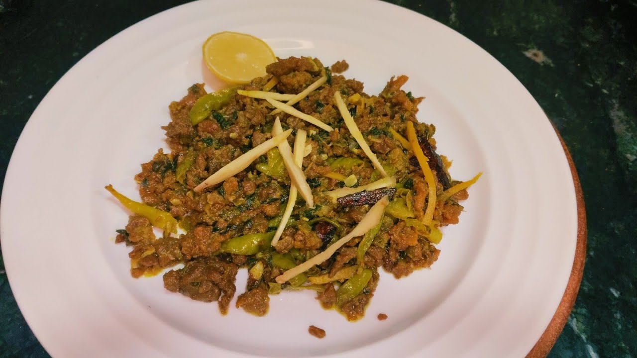 Hari pyaj ki keema Recipe spring onion keema Recipe 