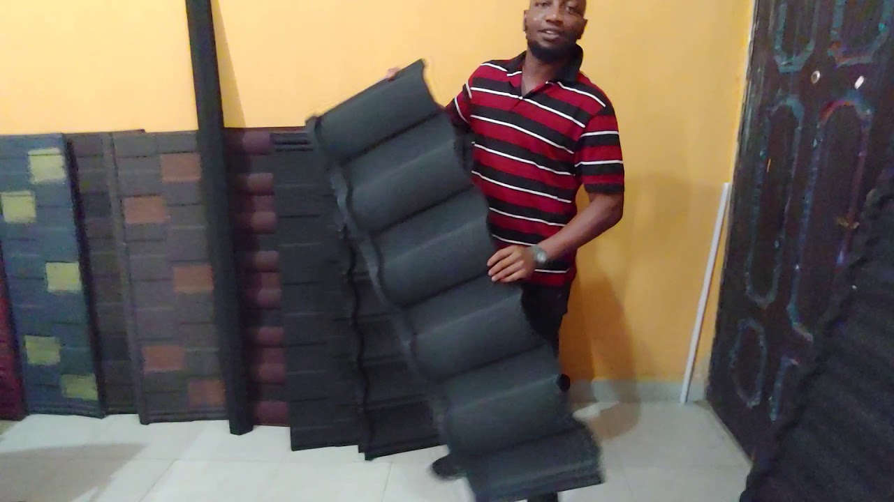 DOCHERICH  LIVE VIDEO ON STONE COATED ROOFING SHEET IN NIGERIA  07062764235