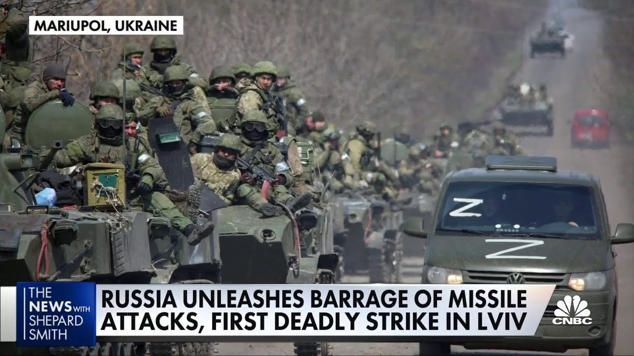The Battle of Donbas begins, as Russians strike Lviv in the west