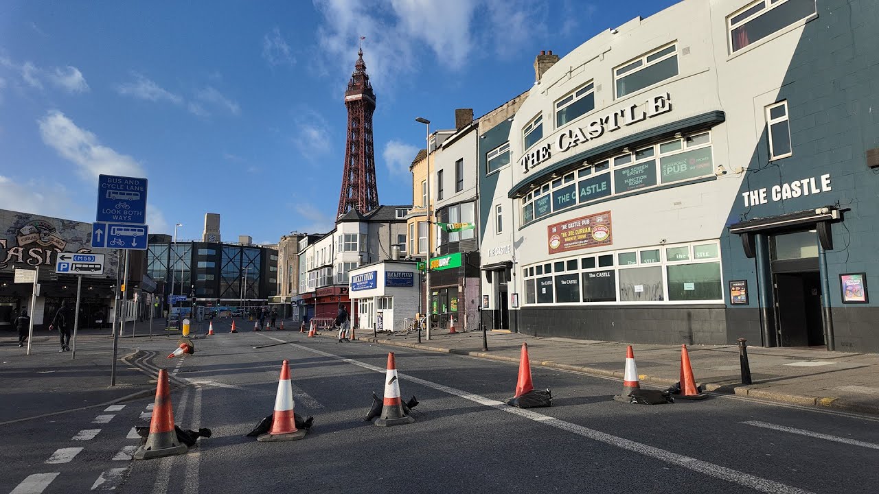 Blackpool Road Chaos & Damage by Storm Éowyn ⚠️😱