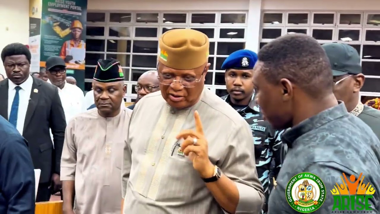 GOVERNOR UMO ENO INSPECTS NEW CBT CENTRE