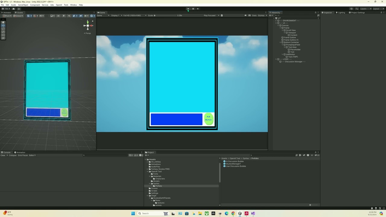 Building an Interactive Chat UI with Unity and OpenAI