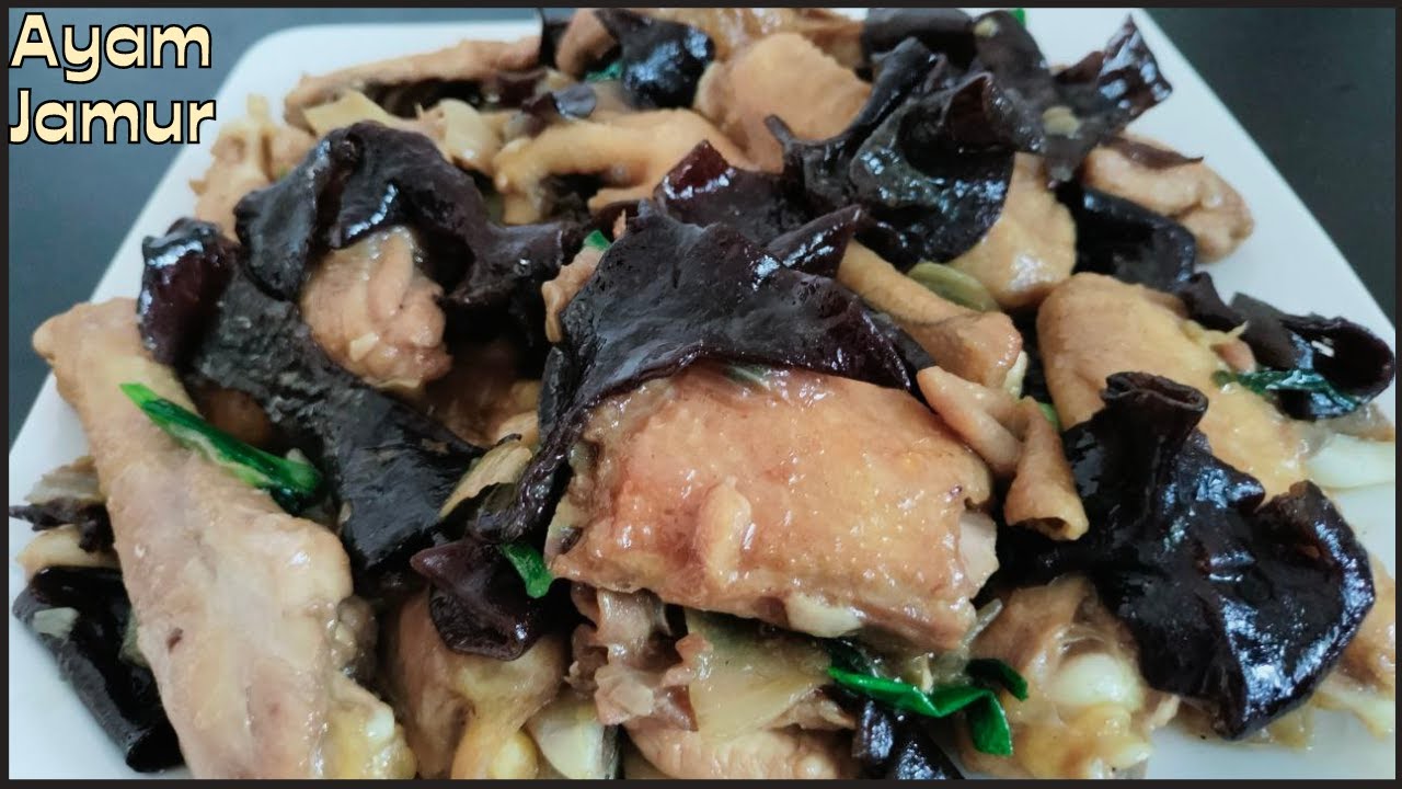 Ayam Cah Jamur Kuping  Enaak tenan, Menu Sahur dan Buka Puasa, Ayam dimasak gini aja Rasanya  Mantul