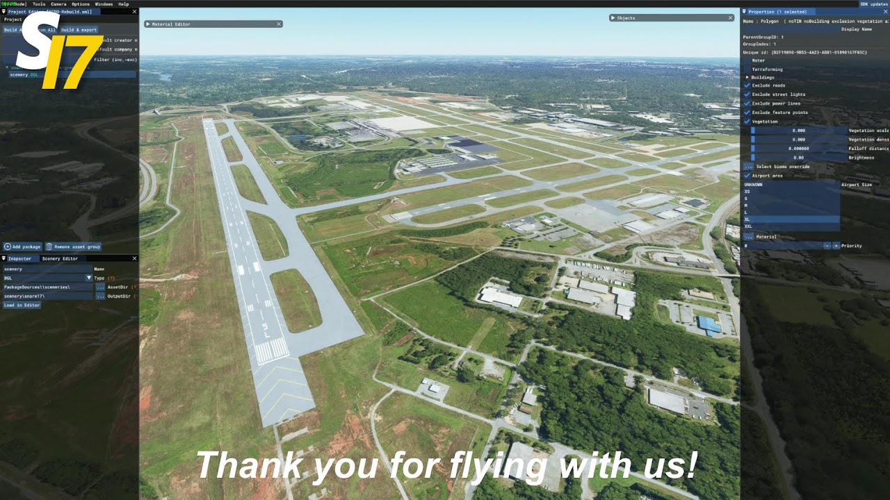 Building an MSFS Airport is SO EASY!  Sloped Runways and Lighting Elements!